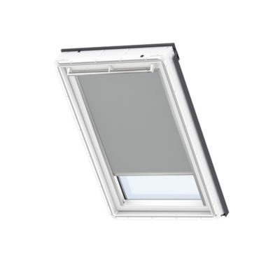 VELUX Store fen&ecirc;tre de toit  occultant manuel gris DKL M06, cadre gris