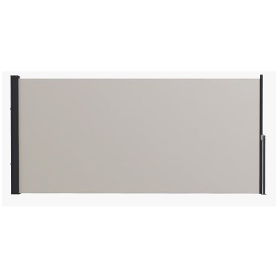 OUTSUNNY Store lat&eacute;ral brise-vue paravent r&eacute;tractable dim. 3L x 1,40H m gris