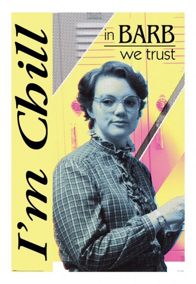 STRANGER THINGS  Poster In Barb We Trust Multicolore