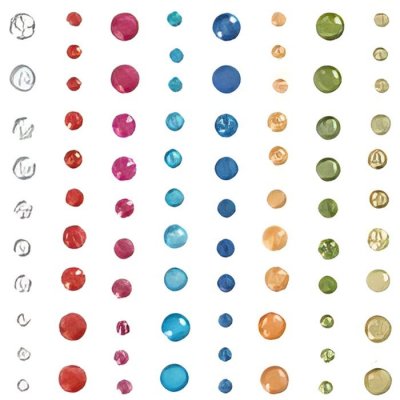 ARTEMIO Strass autocollant Diamant x 80 -  - couleur variant