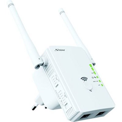 STRONG  Universal Repeater 300 - Extension de port&eacute;e Wifi - 2 ports - 100Mb LAN - Wi-Fi - 2.4 GHz