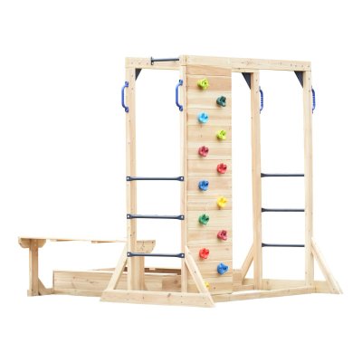 AXI Structure d'escalade en bois marron - 200 x 195 x 199 cm