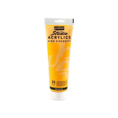 PEBEO Studio Acrylics 250ml Jaune Cadmium Moyen Imitation