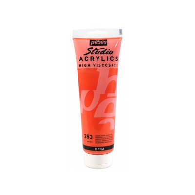 PEBEO Studio Acrylics 250ml Orange Jaune Iridescent