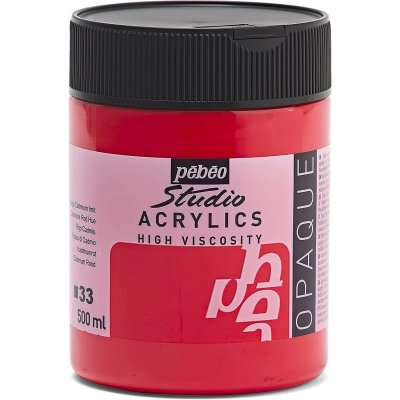 GENERIQUE Studio Acrylics 500ml Rouge Cadmium Imitation