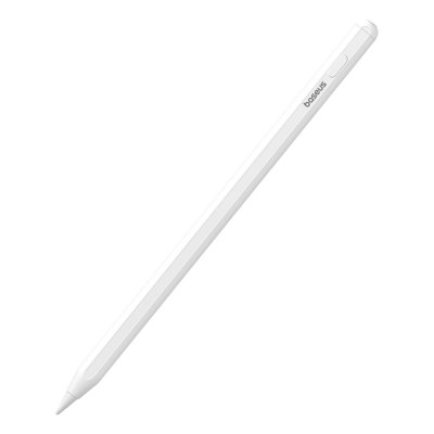 Stylet Actif pour iPad Fluide Autonomie 10H Magn&eacute;tique Port USB C Blanc