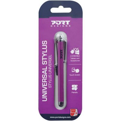 PORT CONNECT Stylet Port Pour Tablette &Eacute;cran Tactile Prune