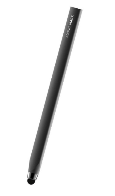 ADONIT Stylet pour iOS et Android &agrave; Pointe &Eacute;paisse Mod&egrave;le Mark Anti-d&eacute;rapant Noir - Neuf