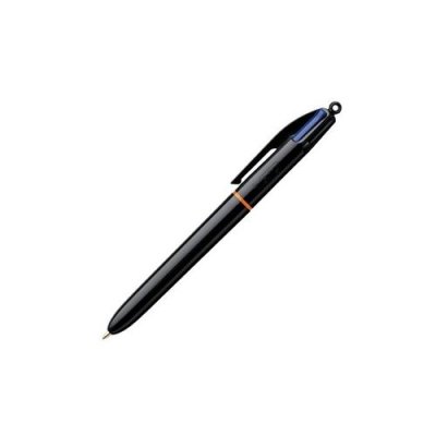 BIC Stylo - 4 couleurs - Pointe moyenne -  - Corps noir