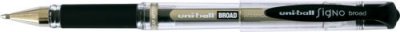 UNI BALL Stylo &agrave; bille encre gel Uniball Signo Broad - noir
