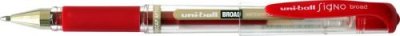 UNI BALL Stylo &agrave; bille encre gel Uniball Signo Broad - rouge