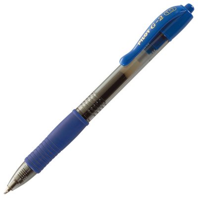 PILOT Stylo &agrave; bille  G2 - pointe large r&eacute;tractable - encre gel bleue