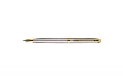 WATERMAN Stylo &agrave; bille  H&eacute;misph&egrave;re - corps noir mat et argent&eacute;