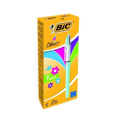 BIC Stylo bille 4 couleurs Fashion - 