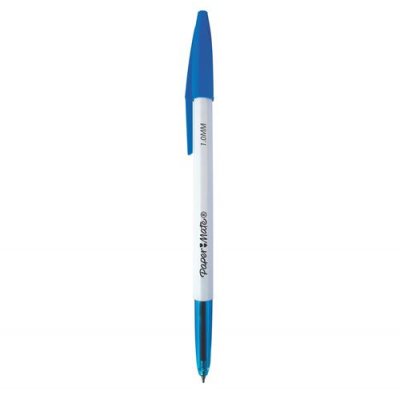 PAPERMATE Stylo-bille &agrave; capuchon  pointe moyenne - 1 mm - encre bleue