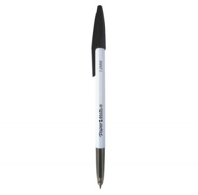 PAPERMATE Stylo-bille &agrave; capuchon  pointe moyenne - 1 mm - encre noire
