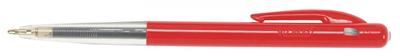 BIC Stylo Bille  M10 Clic - Medium R&eacute;tractable rouge - Pointe Moyenne