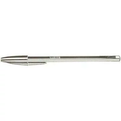 BIC Stylo-bille Cristal Original Shin Argent Encre Noire - 