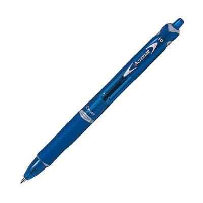 PILOT Stylo bille  Acroball pointe moyenne retractable bleu