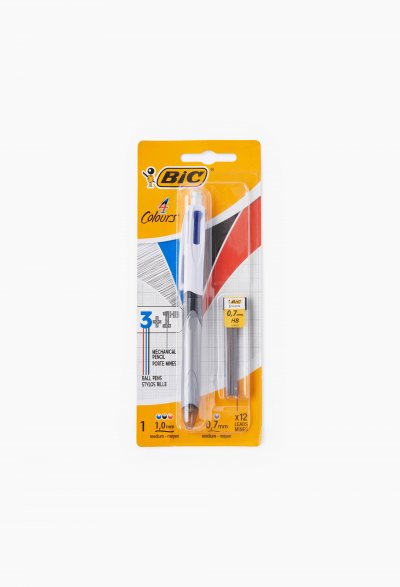 BIC Stylo bille r&eacute;tractable 3 couleurs et mine 0,7 mm,  (x 1)