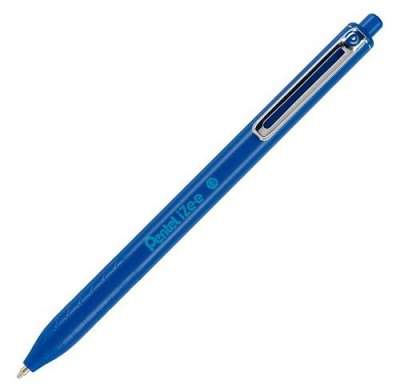 PENTEL Stylo bille r&eacute;tractable  Izee - Pointe large 1 mm -Bleu