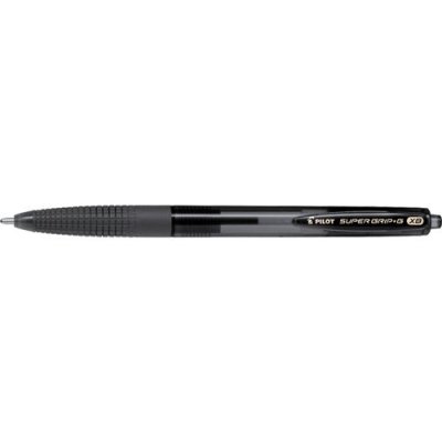 PILOT Stylo Bille Super Grip G R&eacute;tractable Pointe Extra Large Noir
