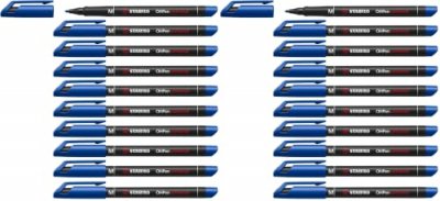 STABILO Stylo-feutre marqueur permanent  OHPen universal - pointe moyenne 1 mm - bleu