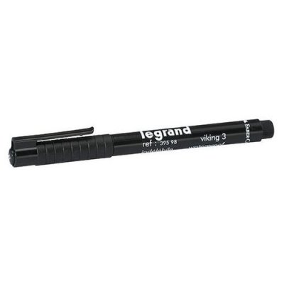 Stylo feutre noir ind&eacute;l&eacute;bile pour rep&eacute;rage - 039598 - Legrand
