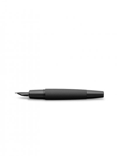 FABER CASTELL Stylo Plume - E-motion Pure Black - Plume Moyenne - 