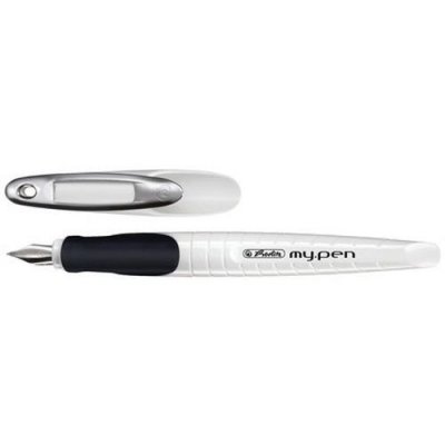 MANUTAN Stylo Plume My.pen Plume: L Blanc / Noir/noir