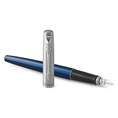 GENERIQUE Stylo plume Parker Jotter - pointe moyenne - bleu royal - encre bleue