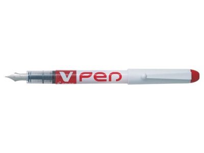 PILOT Stylo plume  V Pen - jetable - plume moyenne - rouge
