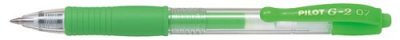 PILOT Stylo roller &agrave; encre gel  Pen G2 Vert N&eacute;on
