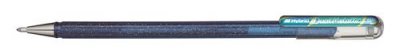 PENTEL Stylo roller encre gel  Dual M&eacute;tallic Pointe 1mm Bleu et Vert