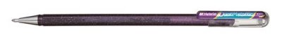 PENTEL Stylo roller encre gel  Dual M&eacute;tallic Pointe 1mm Violet et Bleu