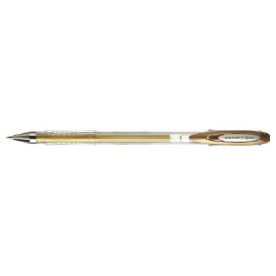 UNI BALL Stylo Roller Encre Gel Signo M&eacute;tal Um-120nm Or
