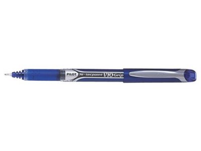 PILOT Stylo Roller Encre liquide  HiTecpoint V10 Bleu pointe large