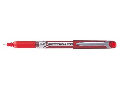 PILOT Stylo Roller Encre liquide  HiTecpoint V10 Rouge pointe large