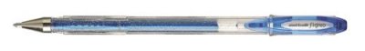 UNI BALL Stylo Roller Signo Ecriture Large Bleu Paillet&eacute; - Signo