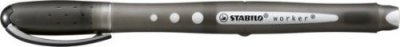 STABILO Stylo roller -  Worker+ colorful- Pointe moyenne - Noir
