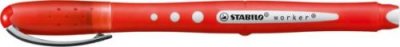 STABILO Stylo roller -  Worker+ colorful- Pointe moyenne - Rouge