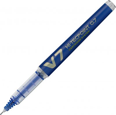 PILOT Stylo Roller V7 Hi-tecpoint Rechargeable Bleu