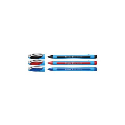 SCHNEIDER DRUCKLUFT Stylo Schneider Slider Memo Stylo-bille non r&eacute;tractable Coleurs Assortis Pochette de 3