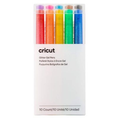 CRICUT Stylos &agrave; encre gel paillet&eacute; pour machines de d&eacute;coupe  Explore et Maker Arc-en-ciel