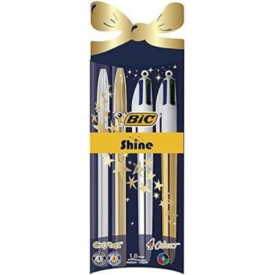 BIC Stylos-bille  No&euml;l X4  - Le Lot De 4 Stylos