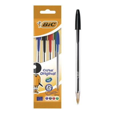 BIC Stylos bille couleurs asorties x4 