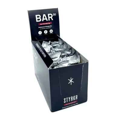 STYRKR  Bo&icirc;te De Barres &eacute;nerg&eacute;tiques Bar30 Chocolat Noir 42g 12 Unit&eacute;s