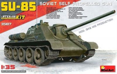  Su-85 Mod.1943(mid Production)w/full Int - 1:35e - Miniart