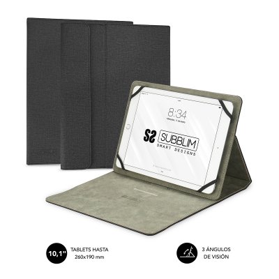 SUBBLIM  Clever Stand &Eacute;tui Noir pour Tablette 10.1