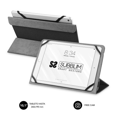SUBBLIM  Freecam 10.1&acute;&acute; Double Sided Cover Noir